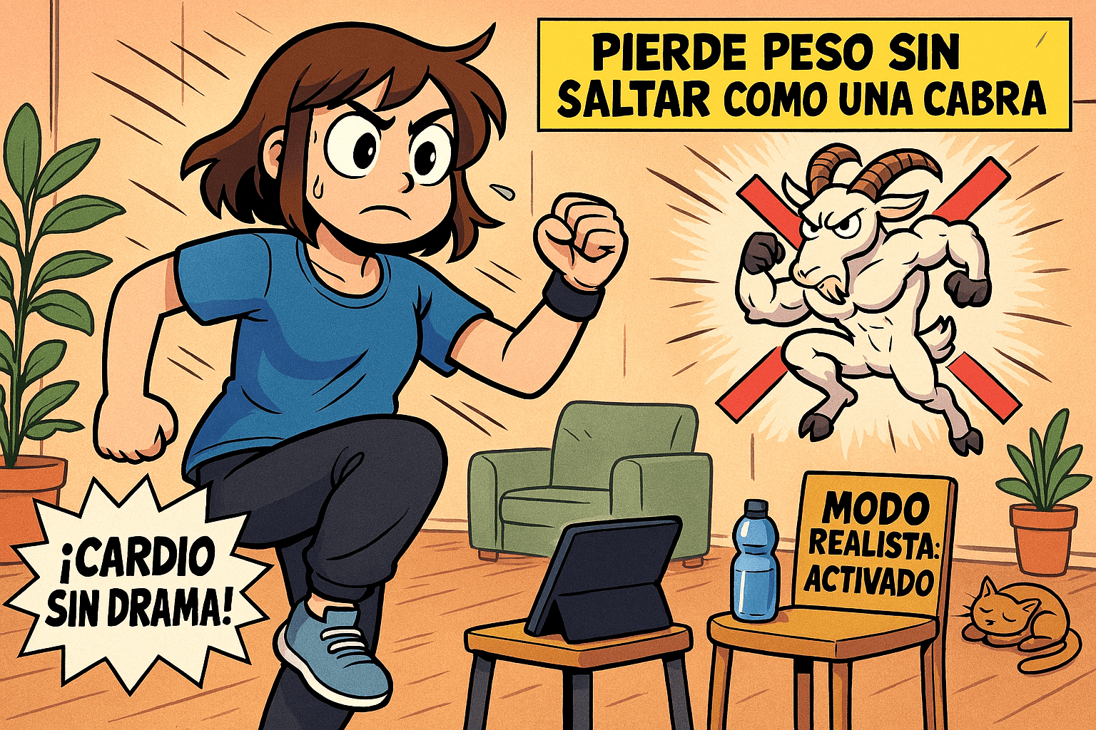 ejercicios para perder peso sin saltar